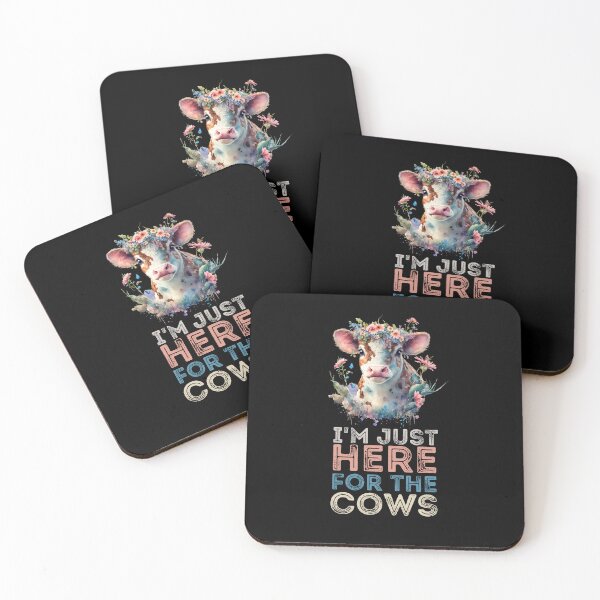 Item preview, Baby cow - I'm just here for the Cows - Lovely Cow painting designed and sold by FarmsteadAcers.