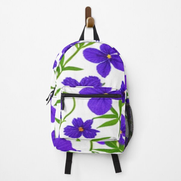 Item preview, Violet Floral Pattern on White designed and sold by calibrit.