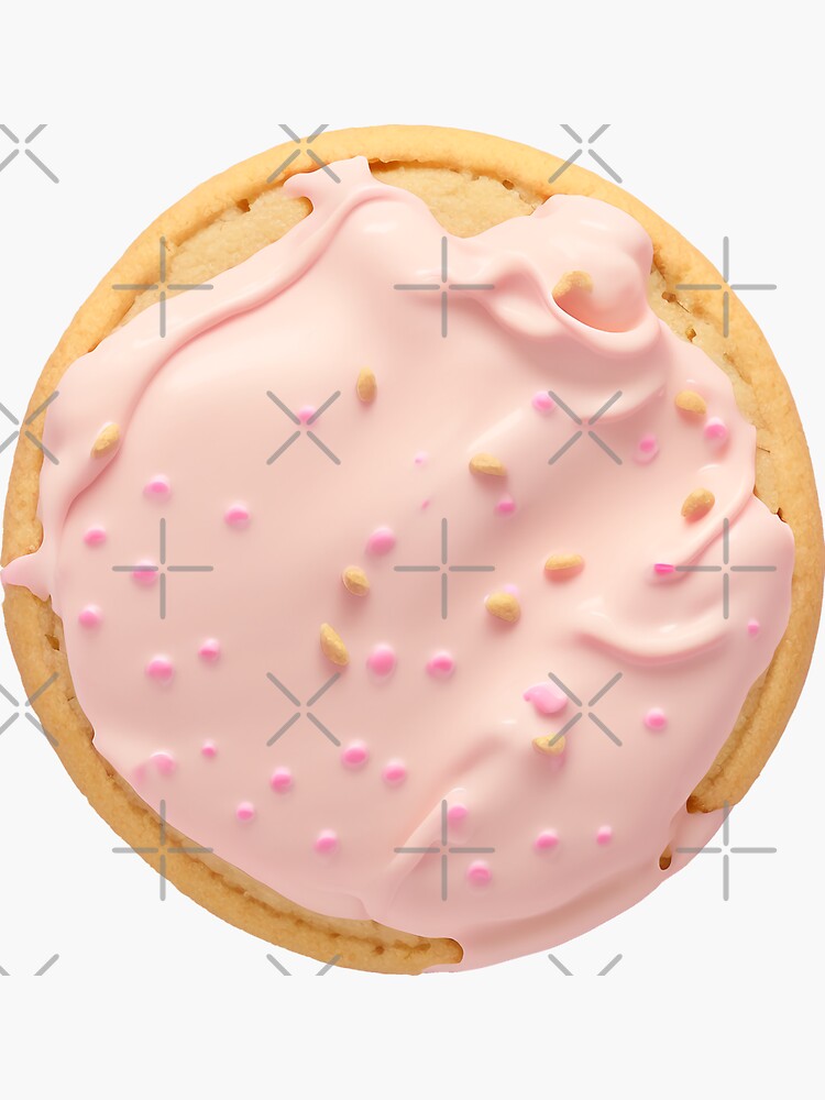 Crumbl Cookie Classic Pink Sugar Sticker For Sale By Caybycay