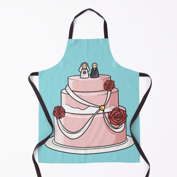Item preview, Wedding cake cartoon illustration designed and sold by Misscartoon.