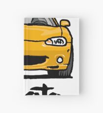 MX5 Miata NB Yellow Hardcover Journal