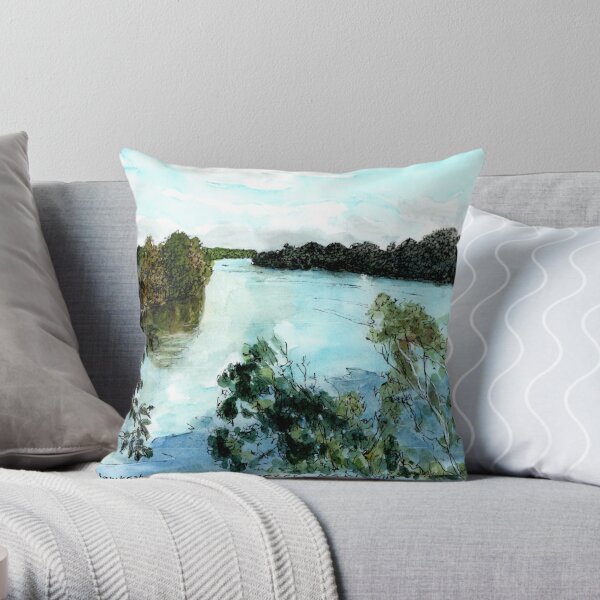Hawkesbury River, Ebenezer, NSW, Australia. Throw Pillow