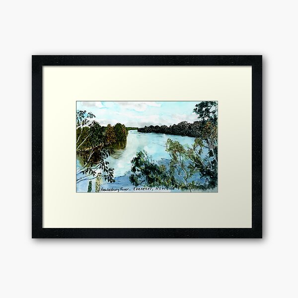 Hawkesbury River, Ebenezer, NSW, Australia. Framed Art Print