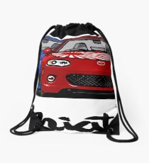 MX5 Miata NC Blue-Red Drawstring Bag