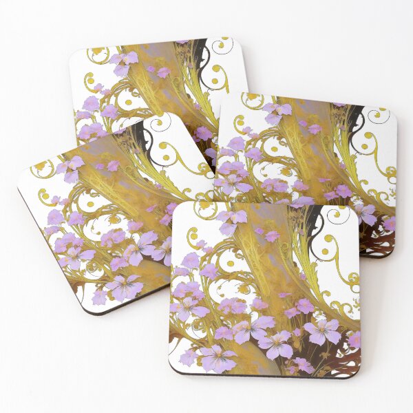 Item preview, Art Nouveau Classical Flower Illustration Print designed and sold by entwithanaxe.