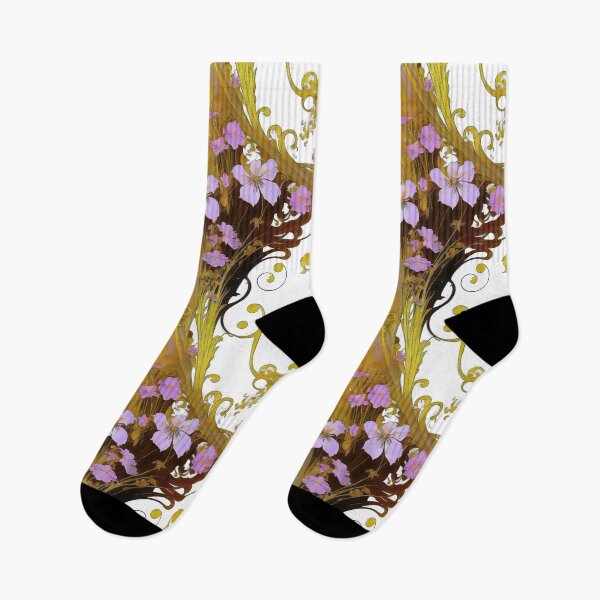 Item preview, Art Nouveau Classical Flower Illustration Print designed and sold by entwithanaxe.