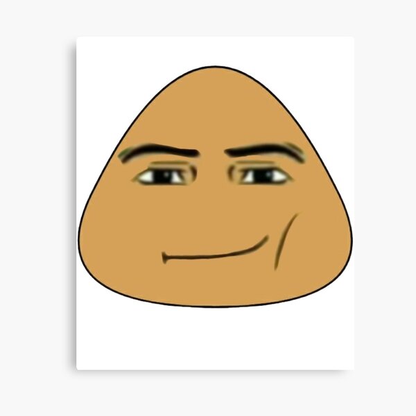 How to draw Pou with Roblox man face 