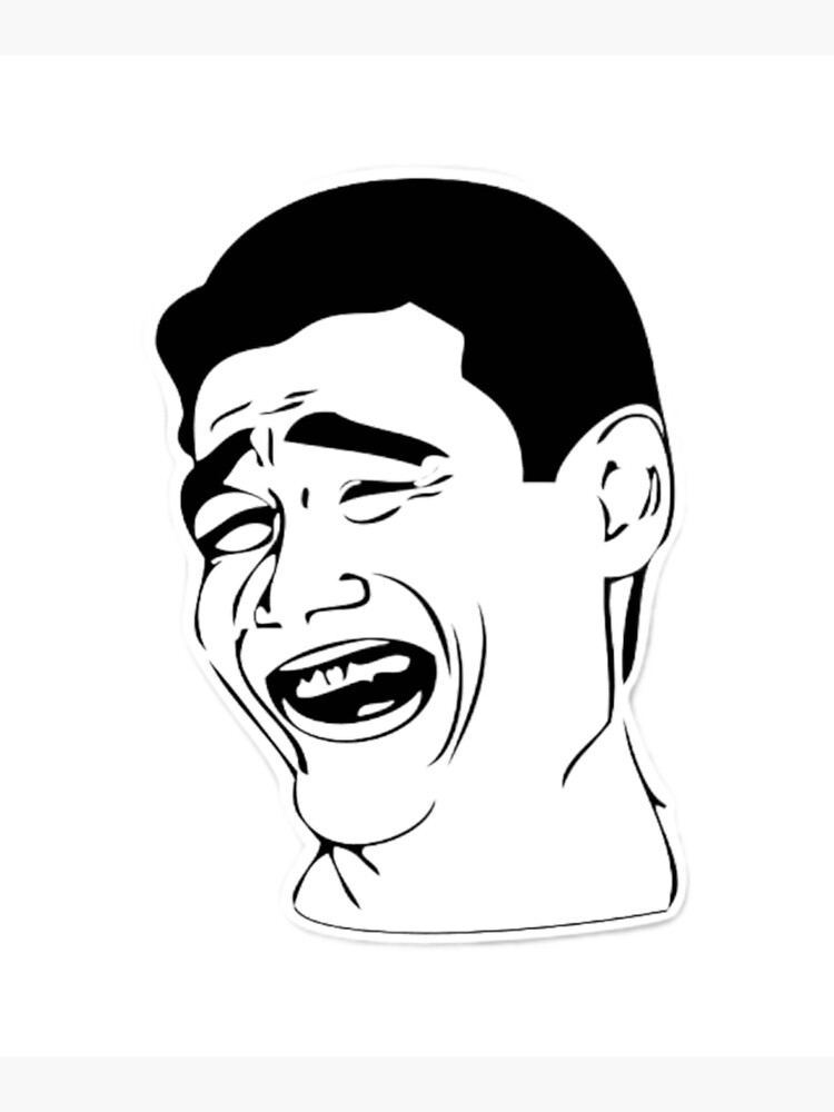 Meme face illustration, Internet troll Trollface Rage comic Internet meme,  face pack, culture, face, monochrome png