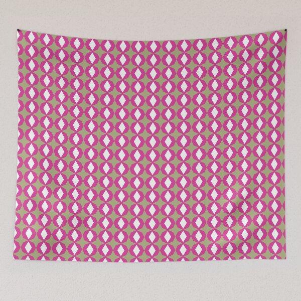 Item preview, Royal Pink and Misty Moss Pattern designed and sold by ridhiandparidhi.