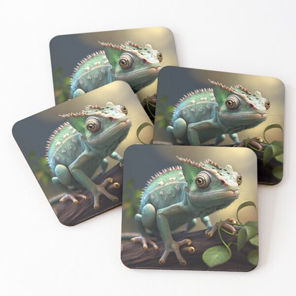 Item preview, Chameleon's Green Dream: Exploring the Hidden Treasures of the Forest designed and sold by DaniFantasy.