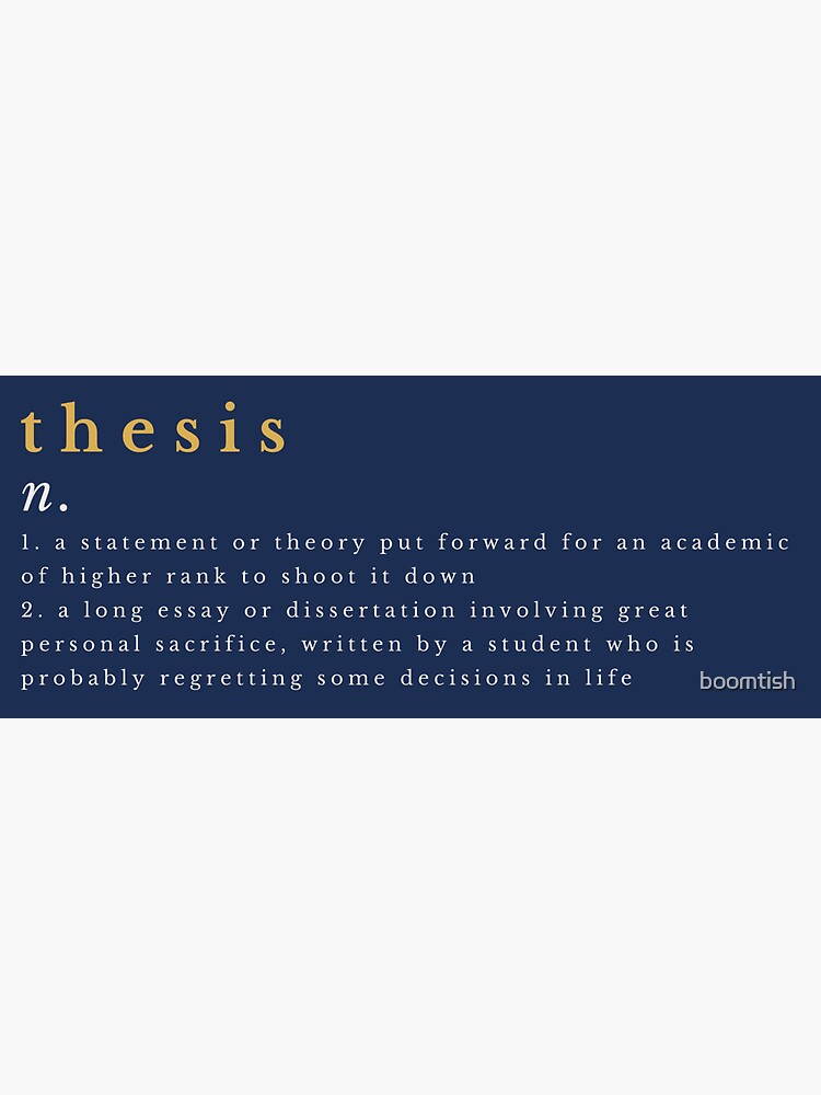 thesis definition pronunciation