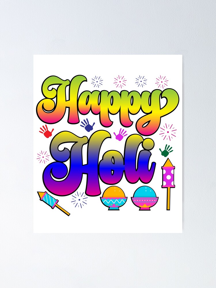 Indian Festival Of Colors Holi Happy Drawing Elements To Design A Poster  And Flyer Gift Cards Art Happy Holi Vector Elements For Card Design Happy  Holi Design Stock Illustration - Download Image