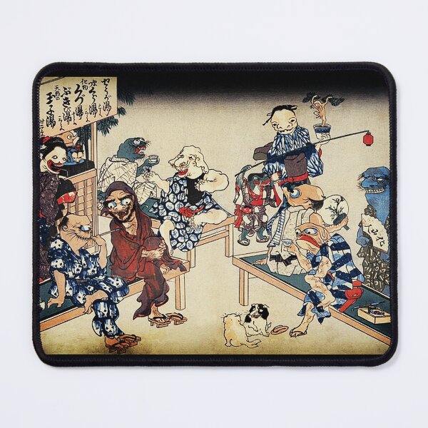 Item preview, Japanese Yokai Monsters Woodcut designed and sold by DudePal.
