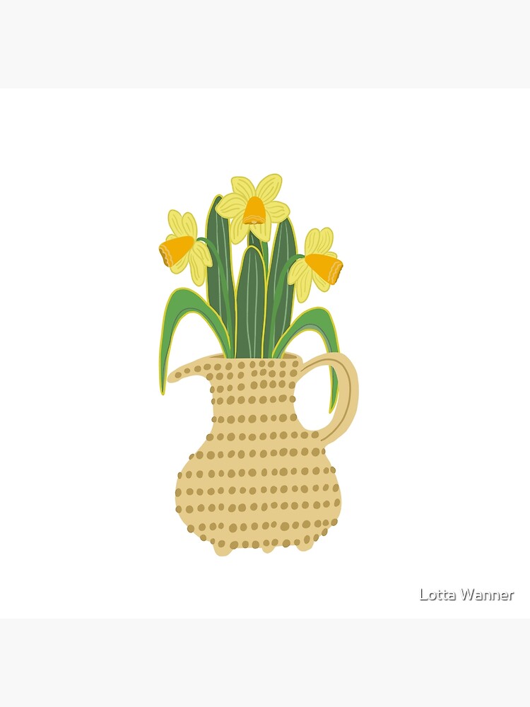 Artwork view, Daring Daffodil designed and sold by Lotta Wanner
