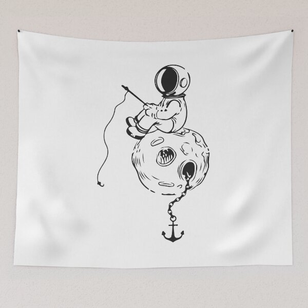 Item preview, Astronaut Fishing designed and sold by InkStation24.