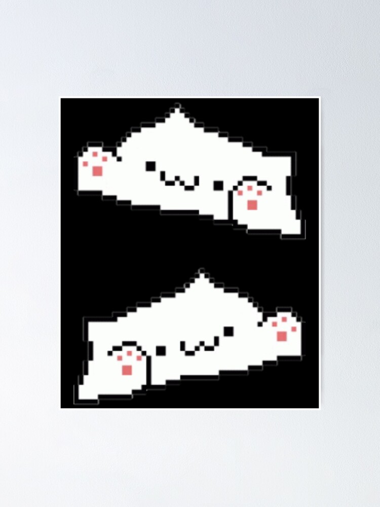 Bongo cat pixel art set Sticker for Sale by Devil Dogs Store