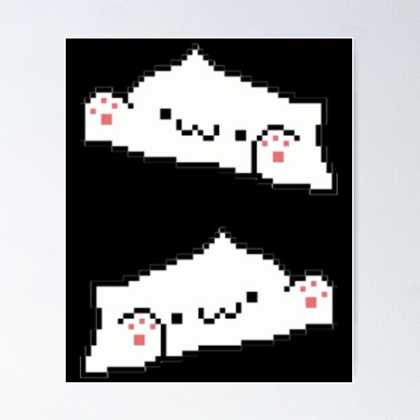 pixel art cat, pixelated, 32x32 pixels, black backgr