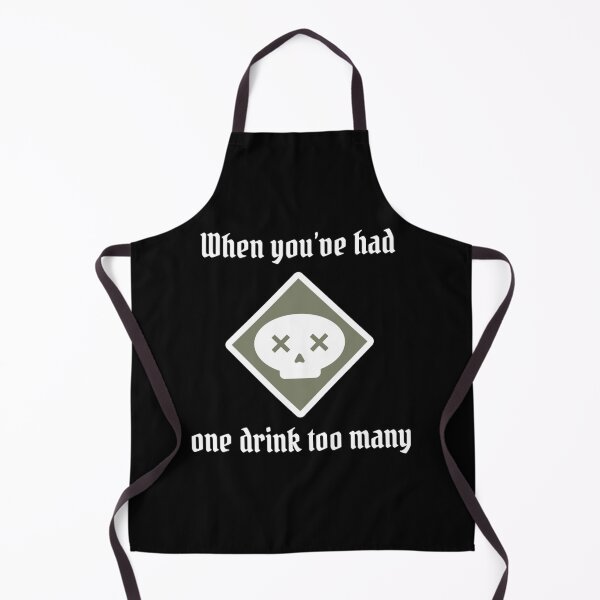 Item preview, Poison - One Drink Too Many - White Text - Gloomhaven inspired designed and sold by DerekMcCronex.
