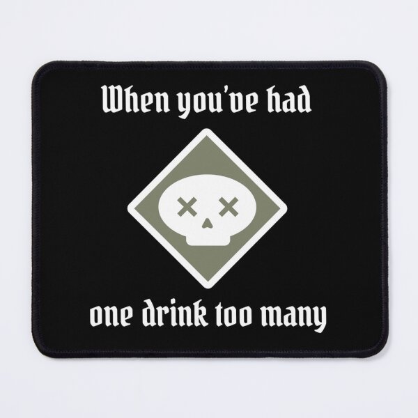 Item preview, Poison - One Drink Too Many - White Text - Gloomhaven inspired designed and sold by DerekMcCronex.
