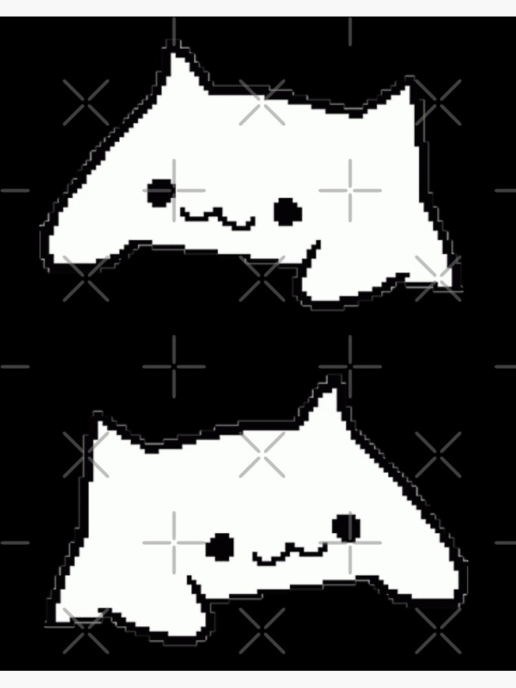 Bongo cat pixel art set Sticker for Sale by Devil Dogs Store