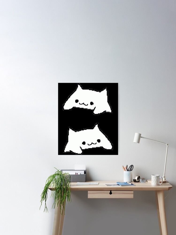 Bongo cat pixel art set Sticker for Sale by Devil Dogs Store