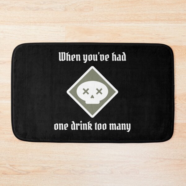 Item preview, Poison - One Drink Too Many - White Text - Gloomhaven inspired designed and sold by DerekMcCronex.