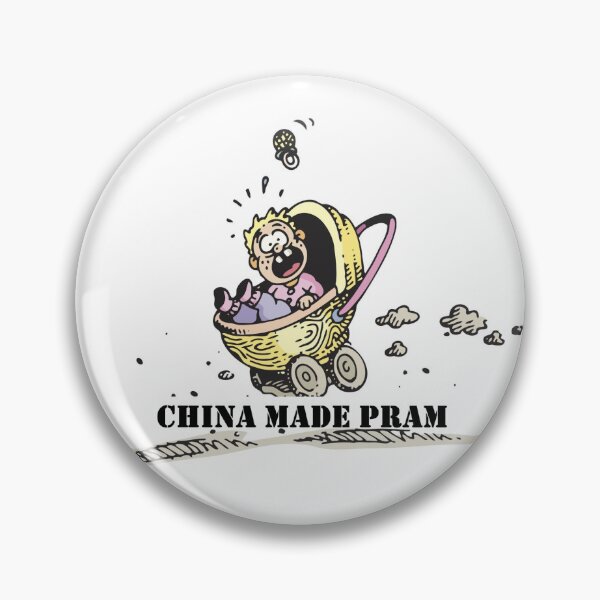 Item preview, "DANGER" China made Pram designed and sold by ThundRDownunder.