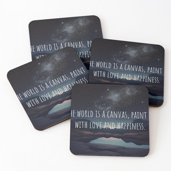 Item preview, The World Is A Canvas, Paint It With Love And Happiness. designed and sold by mcmtdesigns.