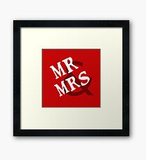 Mrs & Mrs Framed Print
