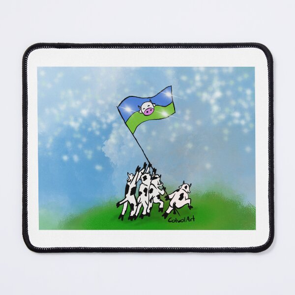 Item preview, Raising the Cow Flag designed and sold by ColwolArt.