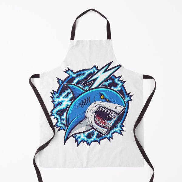 Item preview, Fighting Shark Illustration designed and sold by Denjones-Gifts.