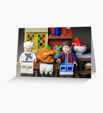 Thanksgiving with Doc and Marty Greeting Card