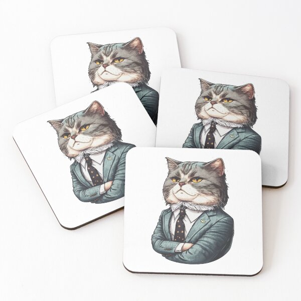 Item preview, Cat in a suit - Fantasy Cat 4 designed and sold by Stickeropium.