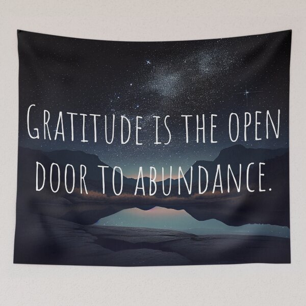Item preview, Gratitude Is The Open Door To Abundance. designed and sold by mcmtdesigns.