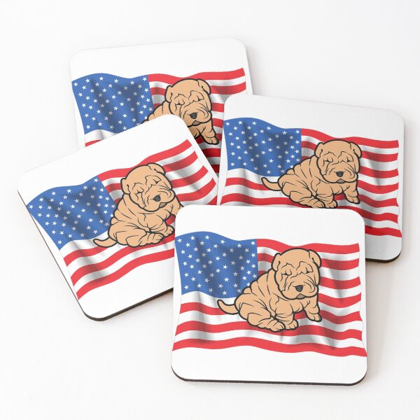 Item preview, Patriotic Shar-Pei designed and sold by BORHIM-ART.