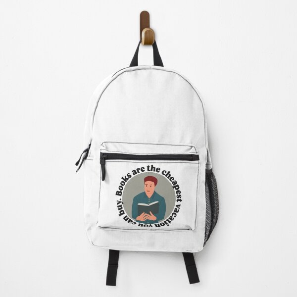 Item preview, books are the cheapest vacation - reading quotes designed and sold by Kast25.