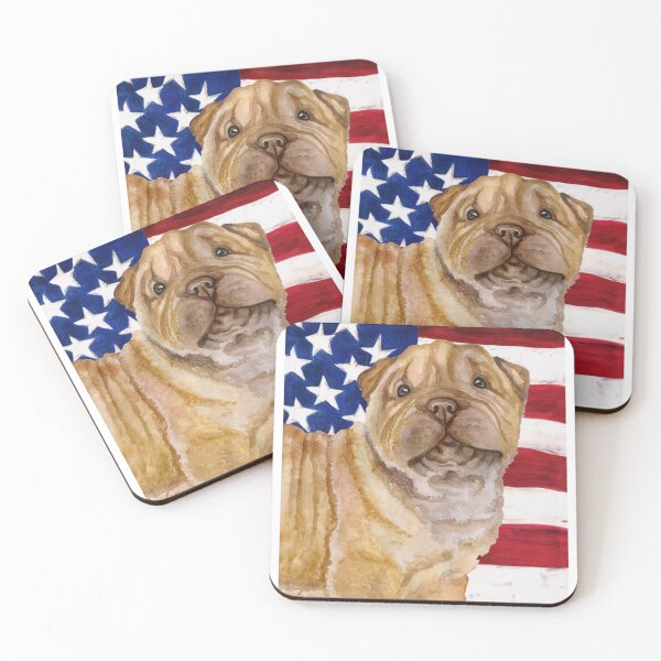 Item preview, Patriotic Shar-Pei designed and sold by BORHIM-ART.