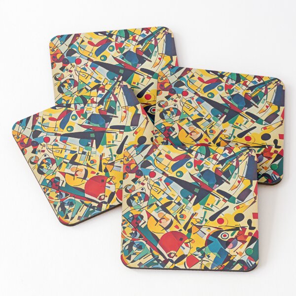 Item preview, Dynamic Composition of Colors & Shapes designed and sold by The Bubble 1307.