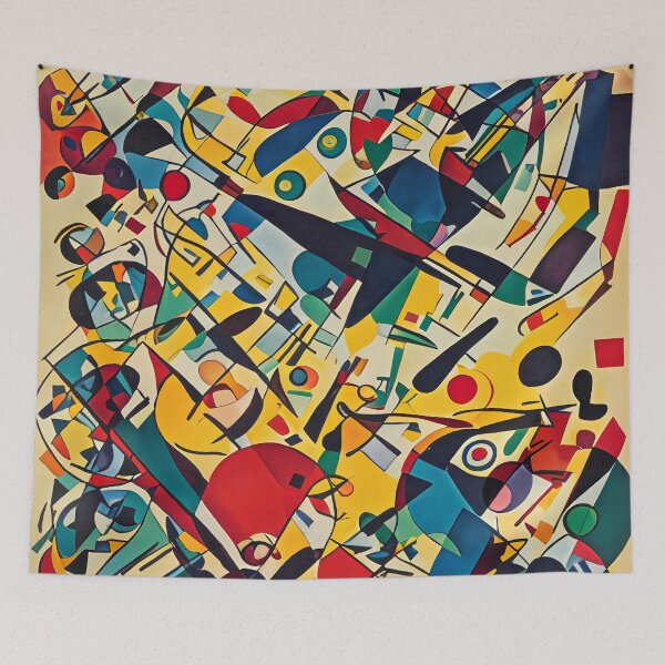 Item preview, Dynamic Composition of Colors & Shapes designed and sold by The Bubble 1307.