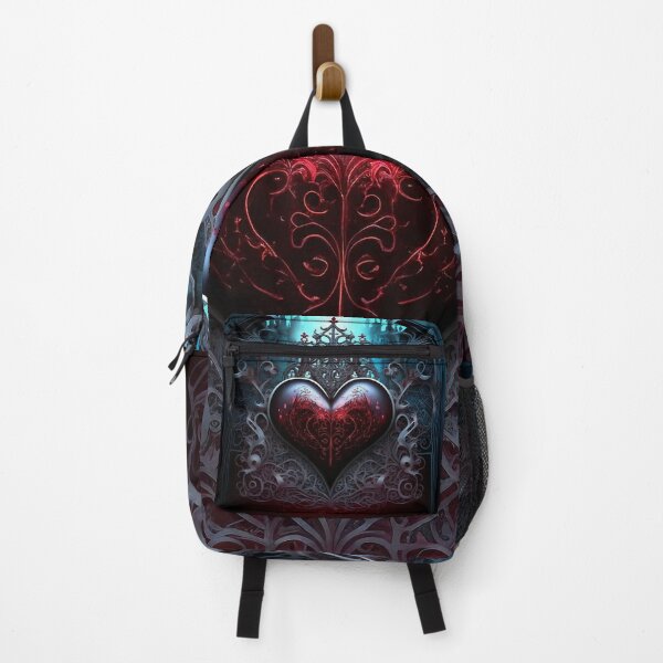 Item preview, Gothic Style Ornate Red Heart w/ Blue Accent - Perfect for Valentines Day, Love, or Decorating in General! designed and sold by Dragonstrom.
