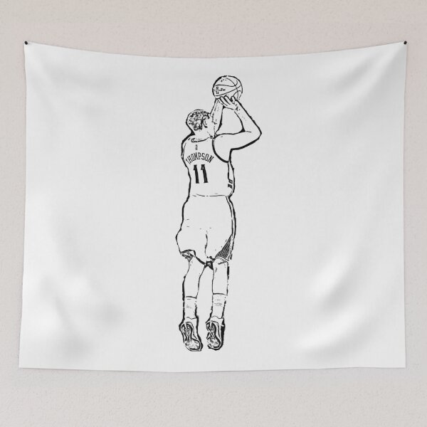 Item preview, Klay Thompson MARKSMAN TEXTBOOK JUMP SHOT Golden State Warriors Minimalist Sketch Design  designed and sold by CleoDog.