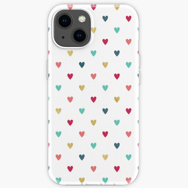 Colorful Mini Hearts iPhone Soft Case
