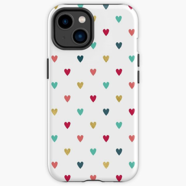Colorful Mini Hearts iPhone Tough Case