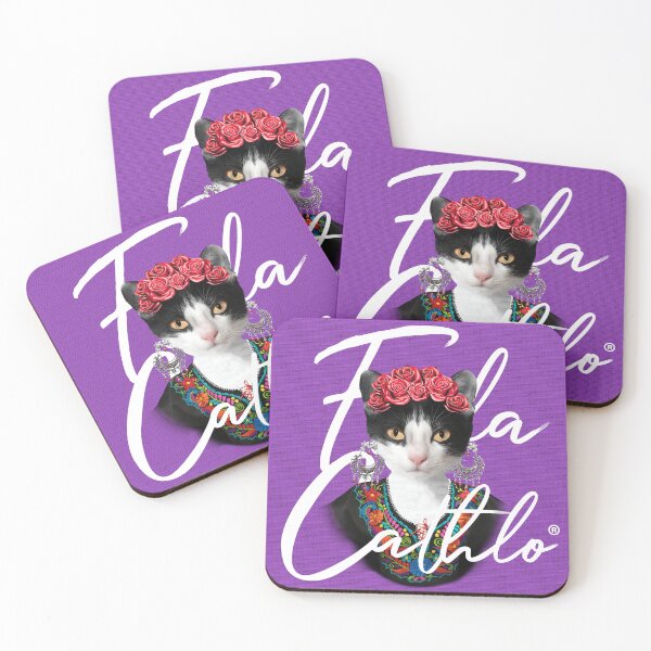 Item preview, Grape TXW back Cat Frida Cathlo version of - Frida Kahlo designed and sold by Jaime Ortiz.