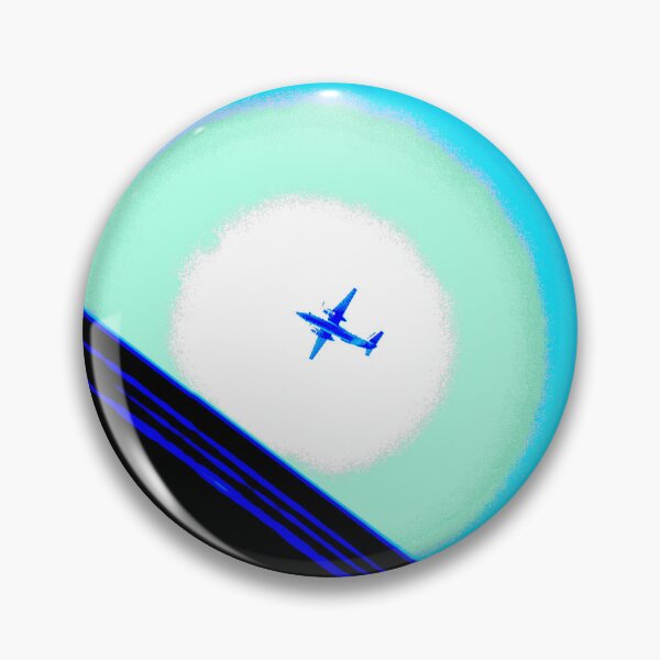 Item preview, Airplane over black house roof designed and sold by olena2552.