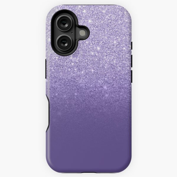 Item preview, Modern ultra violet faux glitter ombre purple color block designed and sold by GirlyTrend.