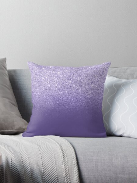 Item preview, Modern ultra violet faux glitter ombre purple color block designed and sold by GirlyTrend.