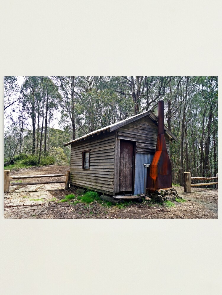 Thumbnail 1 of 3, Photographic Print, Howqua Gap Hut designed and sold by jessfleming.