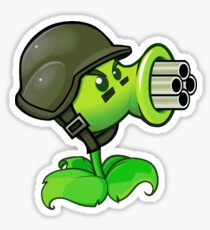 Gatling Pea from Plants vs Zombies Sticker