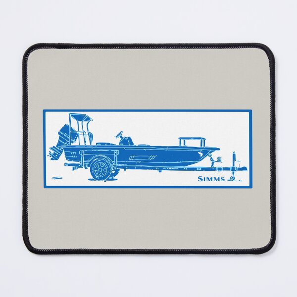 Aperçu de l'œuvre Simms Boating Pêche Vintage Bleu Blanc créée et vendue par ChristinasMess.